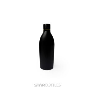 200 ml Jasmin HDPE Bottle Black with Black FTC Gold Foiling – 25 Pcs